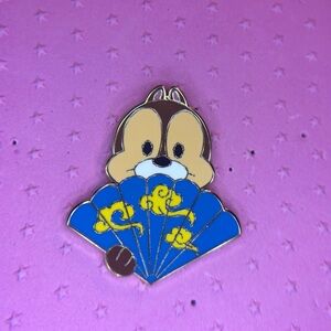 💙Disney Character Folding Fans Chip Pin